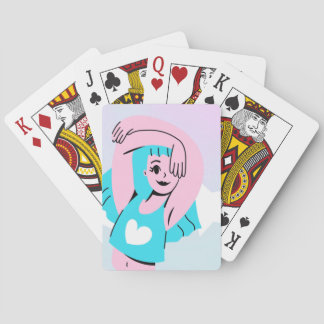 trans art on playing card pokerkaarten