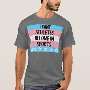 trans - atleten behoren tot sporttransgender t-shirt