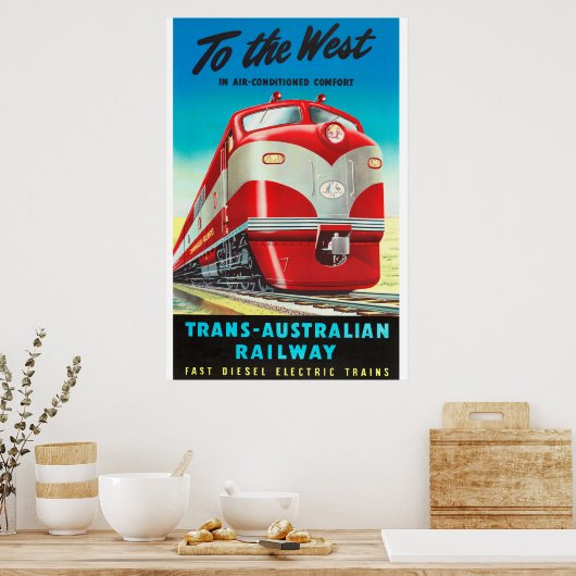 Trans-Australian Railway Poster (Keuken)