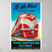 Trans-Australian Railway Poster (Voorkant)