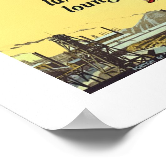 Trans-Australische spoorweg Poster (Hoek)