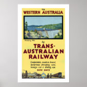 Trans-Australische spoorweg Poster (Voorkant)