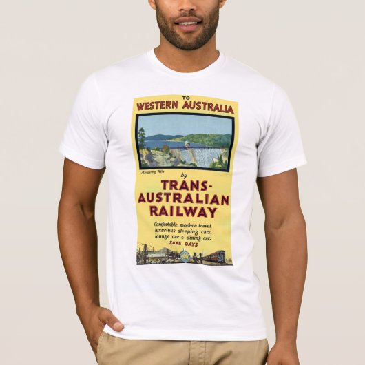 Trans-Australische spoorweg T-shirt (Voorkant)