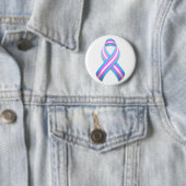 Trans Awareness Ribbon-Button Ronde Button 5,7 Cm (In situ)