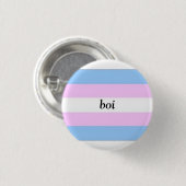 Trans Boi-Button Ronde Button 3,2 Cm (Voorkant /achterkant)