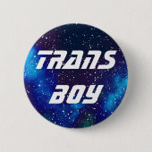 Trans Boy Galaxy Identiteit Ronde Button 5,7 Cm (Voorkant)