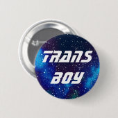 Trans Boy  Galaxy Identiteit Ronde Button 5,7 Cm (Voorkant /achterkant)