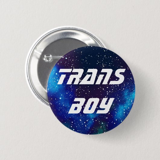 Trans Boy Galaxy Identiteit Ronde Button 5,7 Cm (Voorkant /achterkant)