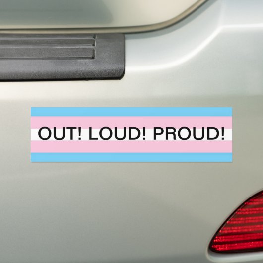 trans bumpersticker (Op auto)