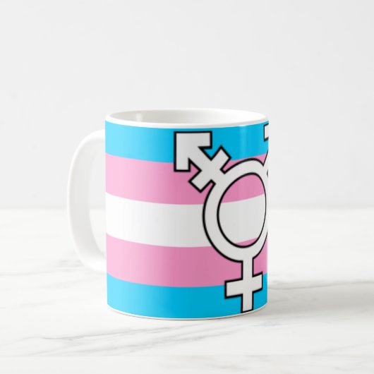 Trans cadeaumok koffiemok (Voorkant links)