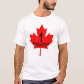 TRANS CANADA Alberta canada Canadese vlag grappig  T-shirt (Voorkant)