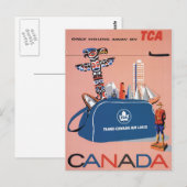 Trans-Canada luchtlijnen Briefkaart (Voorkant / Achterkant)