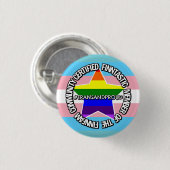 (TRANS) Certified FinnFam Member Badge Ronde Button 3,2 Cm (Voorkant /achterkant)