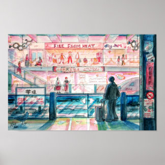 Trans City - metrostation Poster