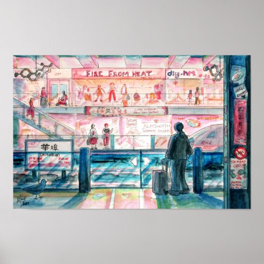 Trans City - metrostation Poster (Voorkant)