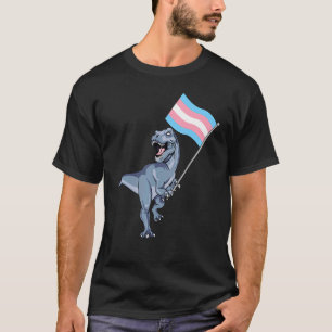 Trans Dinosaurussen Transexual Dino LGBT Pride Tra T-shirt