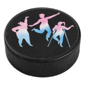 trans disabled design on hockey puck (3/4)