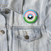 Trans en Aromantic Pride Button (In situ)
