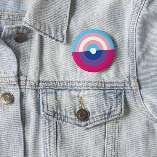 Trans en Bi Pride Button (In situ)