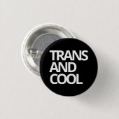 TRANS- EN COOL-badge Ronde Button 3,2 Cm (Voorkant /achterkant)