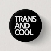 TRANS- EN COOL-badge Ronde Button 3,2 Cm (Voorkant)