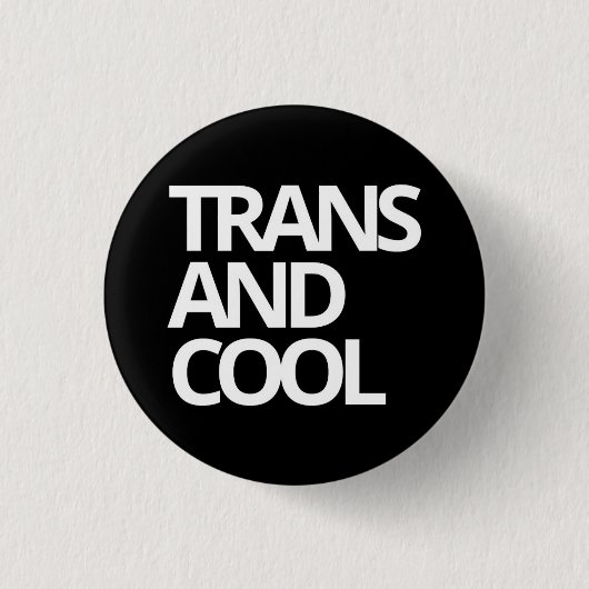 TRANS- EN COOL-badge Ronde Button 3,2 Cm (Voorkant)