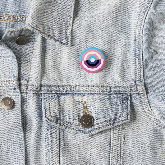 Trans- en Gendervloeistofpride-Button Ronde Button 3,2 Cm (In situ)