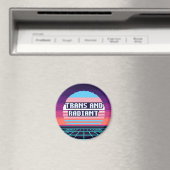 Trans En Stralende Pride Pixel Magneet (Insitu (Vaatwasser))