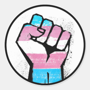 TRANS FIST RONDE STICKER