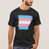 Trans Flag Arkansas LGBT Pride Support gift T-shirt (Voorkant)