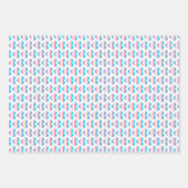 Trans Flag hartpatroon Inpakpapier Vel (Voorkant)