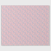 Trans Flag Leuk Blauw Roze Wit Sprinkles Patroon Cadeaupapier (Vlak)