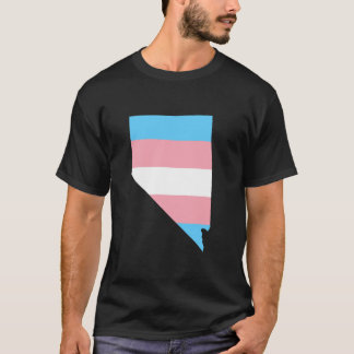 Trans Flag Nevada LGBT trots ondersteuning gezin T-shirt