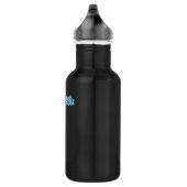 Trans Flag Octopus Design voor trotse Trans People Waterfles (Rechts)