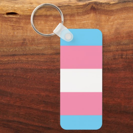 trans flag on keychain (Voorkant)