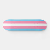 Trans flag on skateboard (Horizontaal)