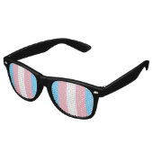 trans flag on sunglasses retro zonnebril (Gekanteld)
