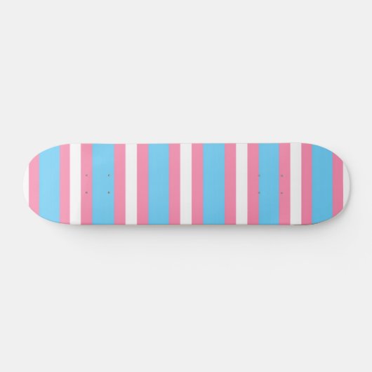 trans flag pattern on skateboard (Horizontaal)
