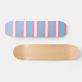 trans flag pattern on skateboard (Horizontaal)