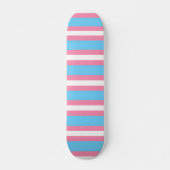 trans flag pattern on skateboard (Voorkant)