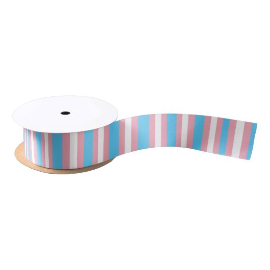 trans flag pattern satin ribbon satijnen lint (Spoel)