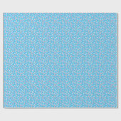 Trans Flag Schattige Blauw Sprinkles Patroon Cadeaupapier (Vlak)