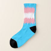 Trans Flag Socks Sokken (Links - buitenkant)