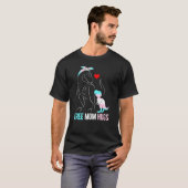 Trans Free Mam Hugs Dinosaur Rex Mama Transgender T-shirt (Voorkant volledig)