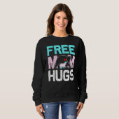 Trans Free Mam Hugs Transgender Proud Mam Ally Rai Trui (Voorkant volledig)