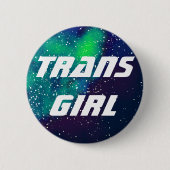 Trans Girl  Galaxy Identity Ronde Button 5,7 Cm (Voorkant)