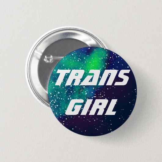 Trans Girl  Galaxy Identity Ronde Button 5,7 Cm (Voorkant /achterkant)
