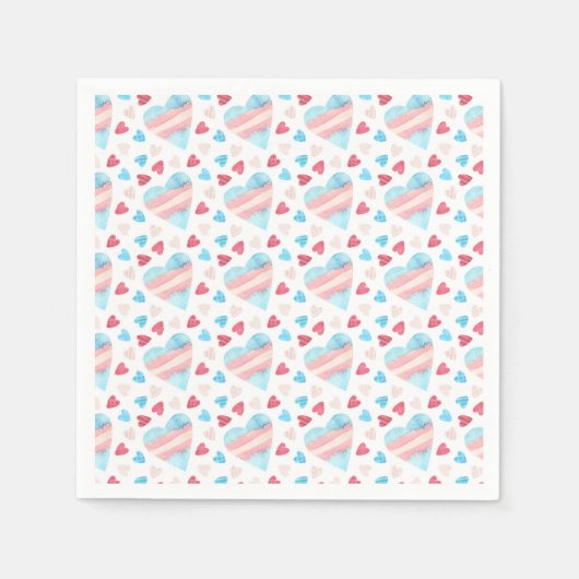 Trans hearts Pride Servet (Voorkant)