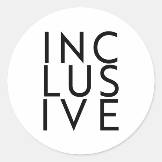 Trans inclusief ronde sticker (Voorkant)
