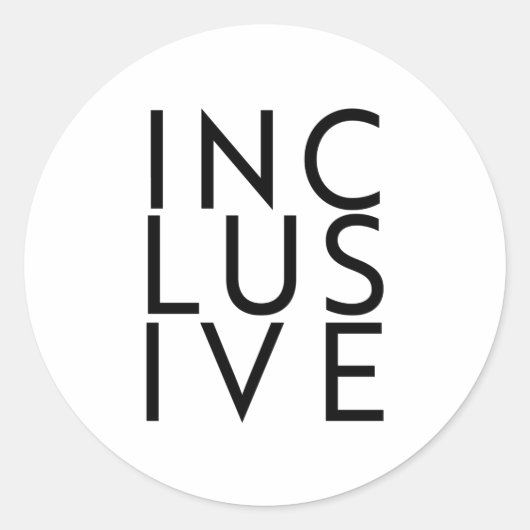 Trans inclusief ronde sticker (Voorkant)
